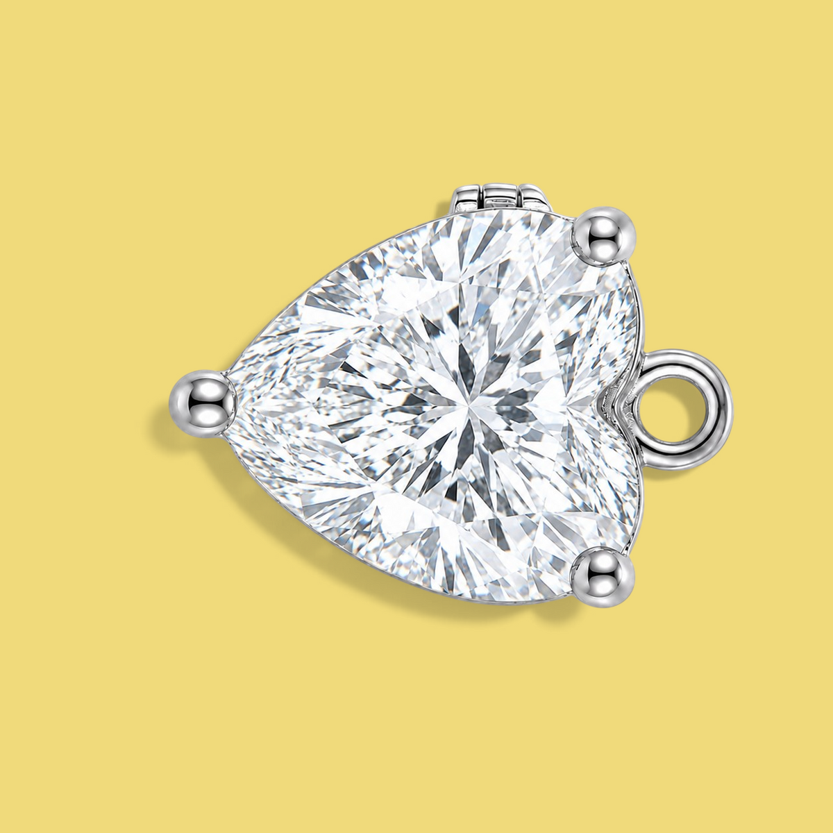Horizontal Heart-Cut Diamond Disegno Element