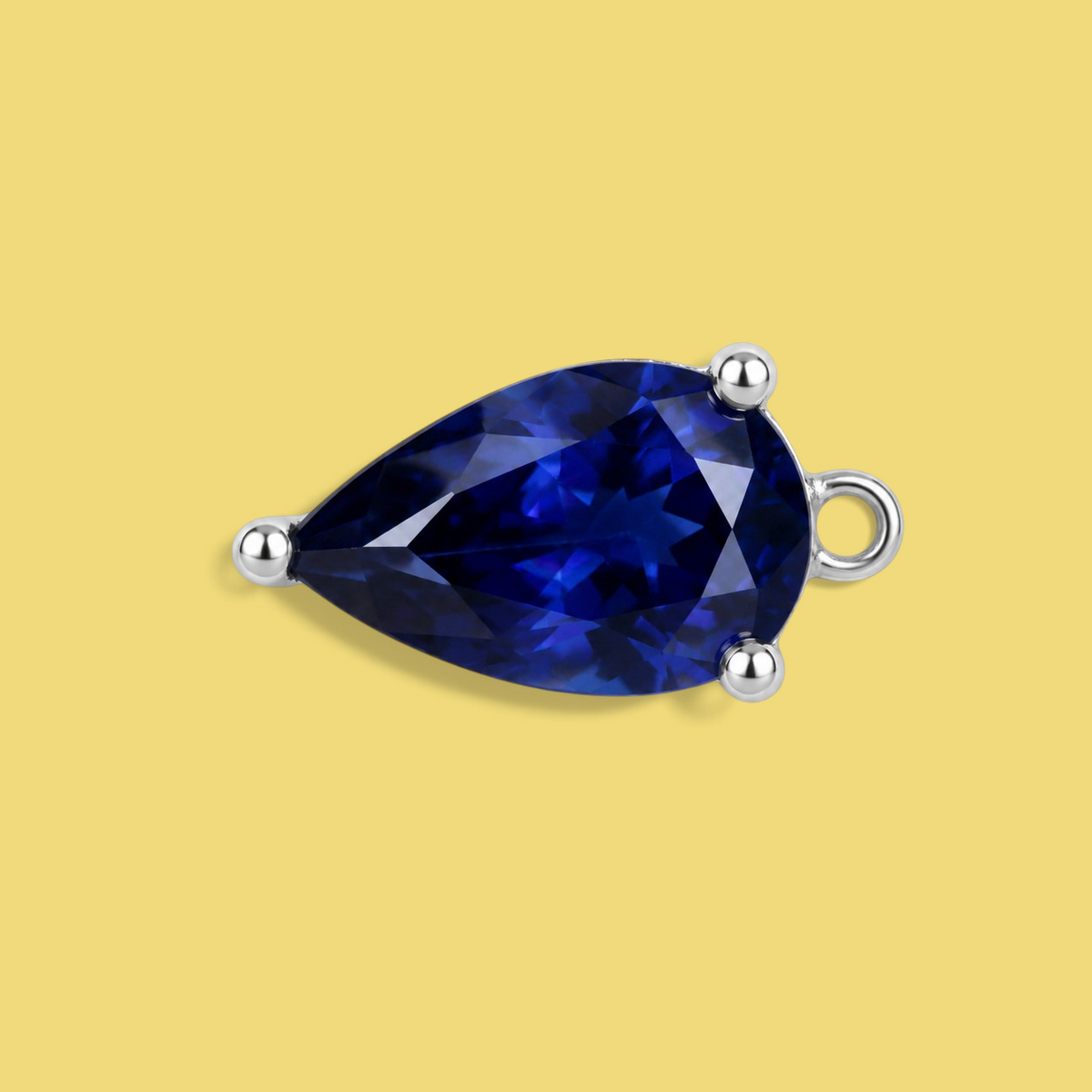 Pear-Cut Blue Sapphire Disegno Element
