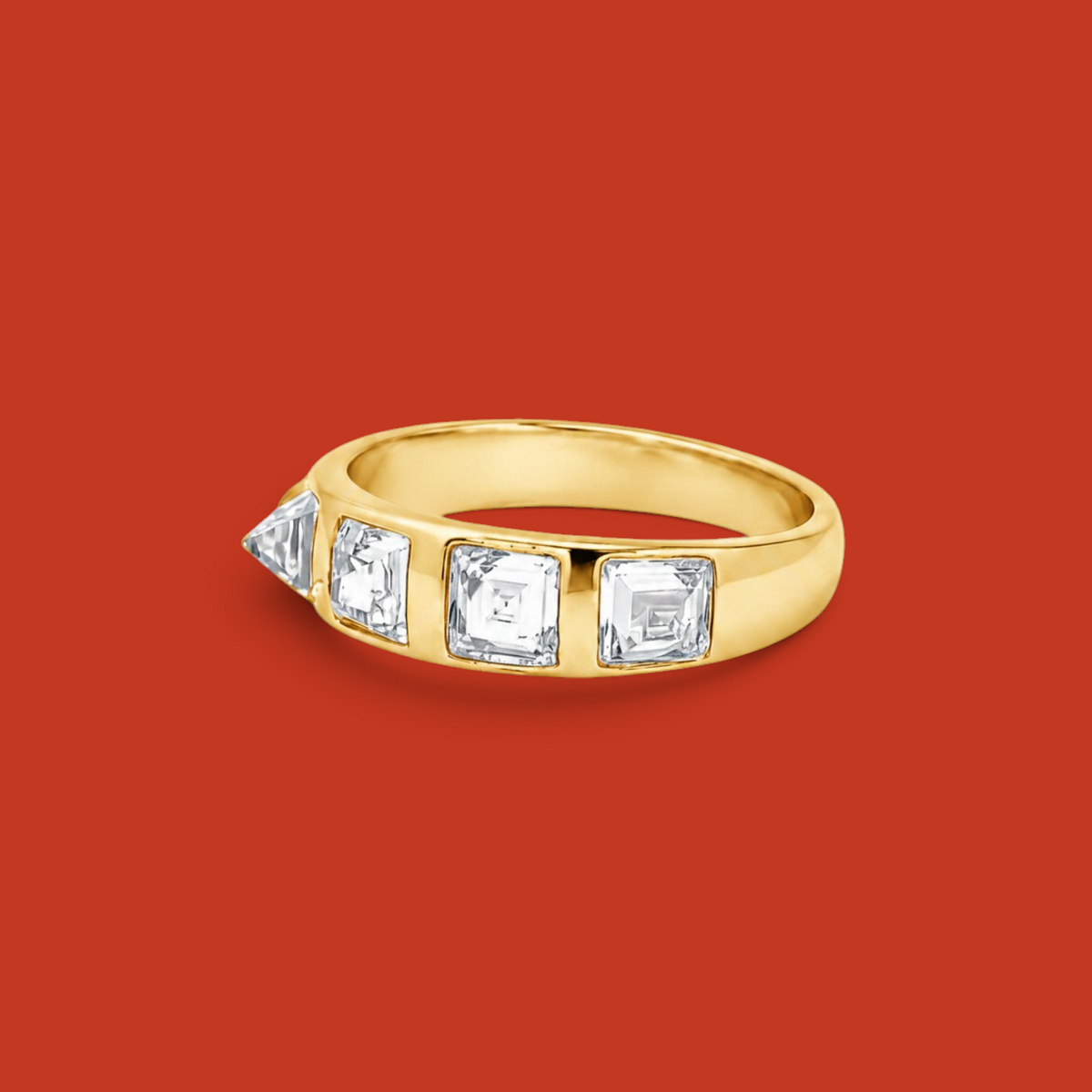 La bague ruban Piramide