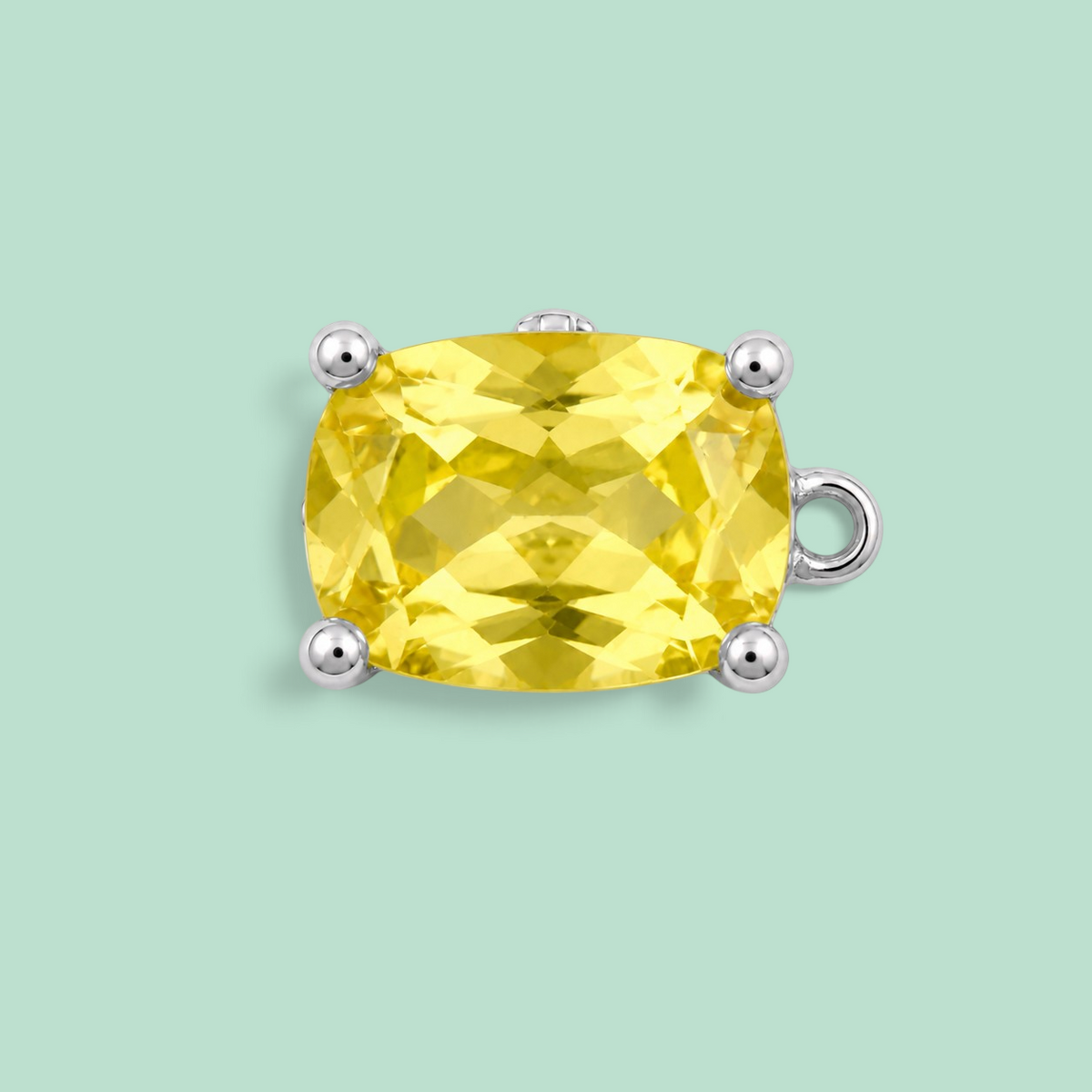 Radiant-Cut Yellow Sapphire Disegno Element