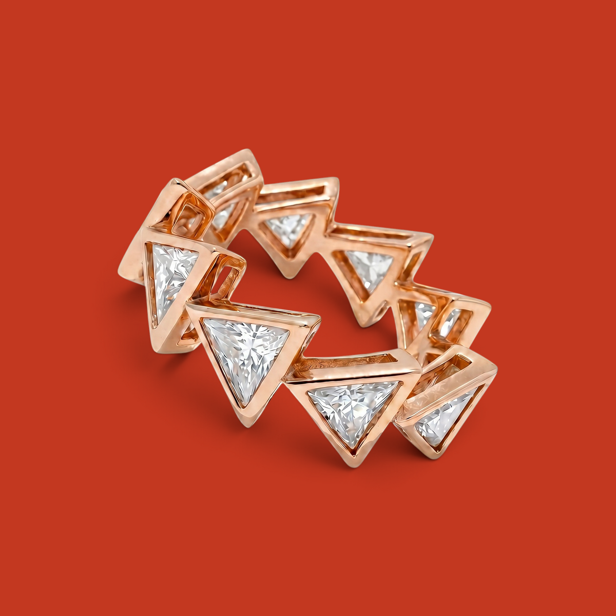 La bague ruban Triangoli