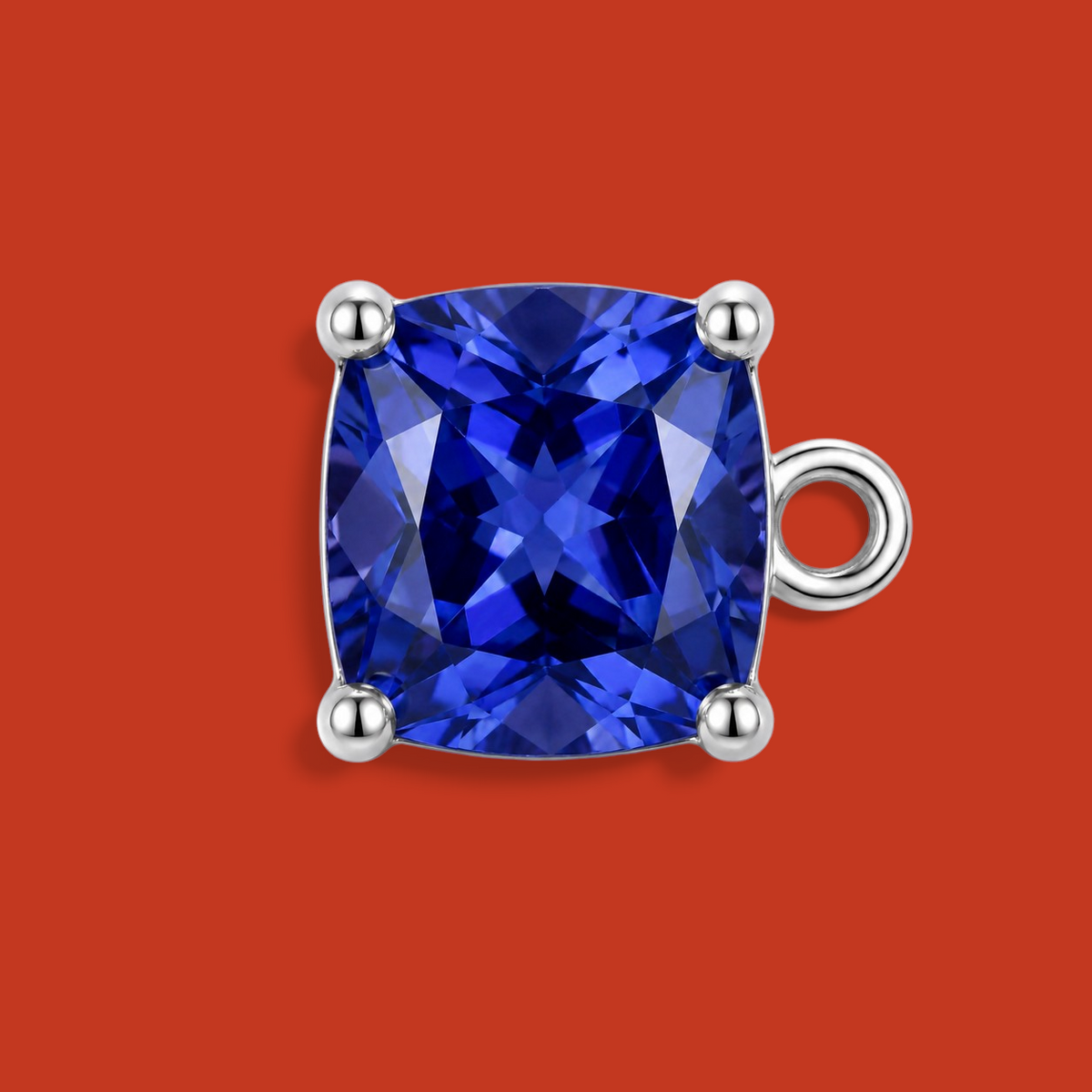 Cushion-Cut Blue Sapphire Disegno Element