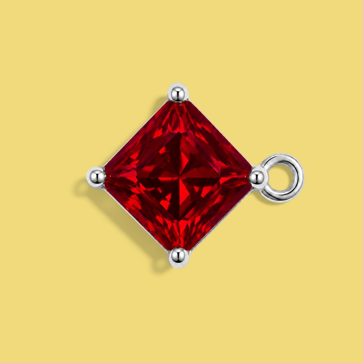 Diagonal Princess-Cut Ruby Disegno Element