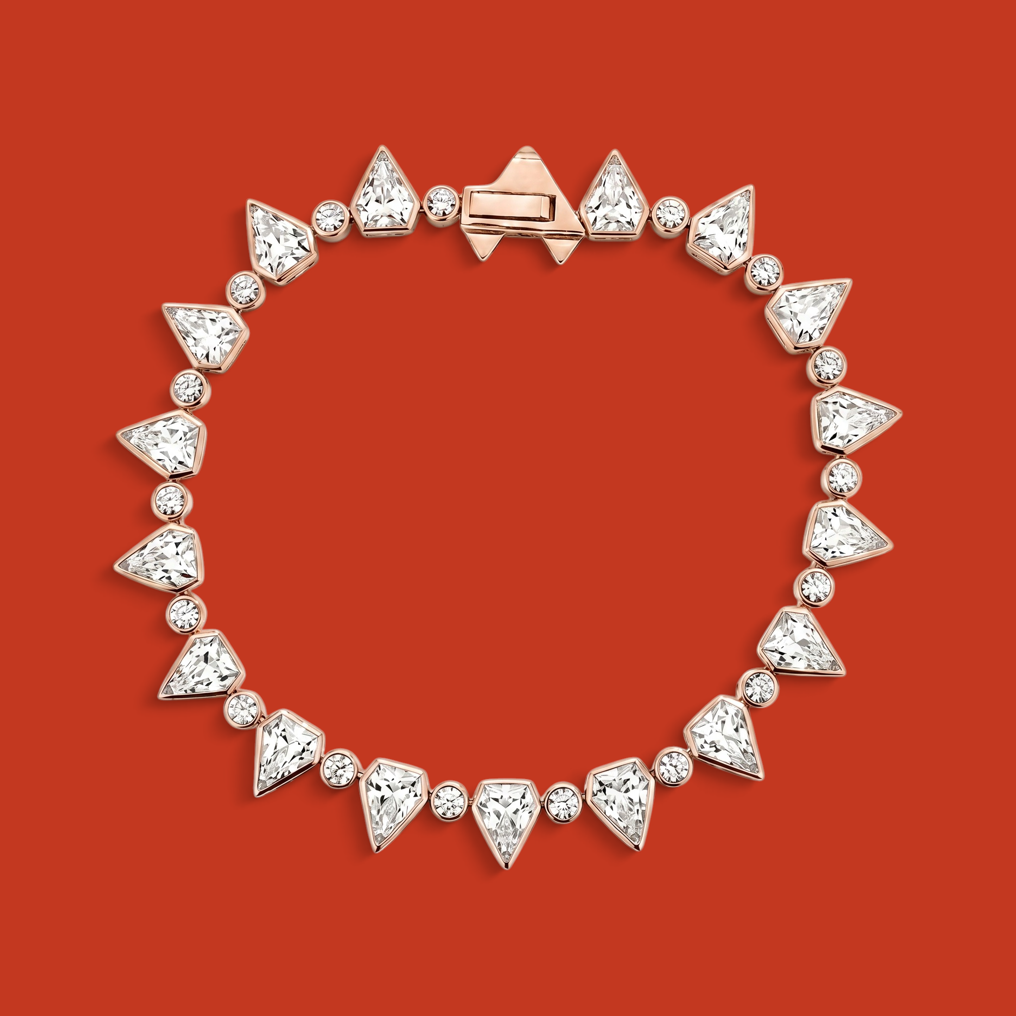 Lo Scudo Tennis Bracelet Rose Gold