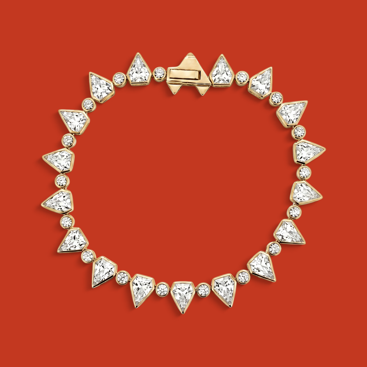 Lo Scudo Tennis Bracelet Yellow Gold