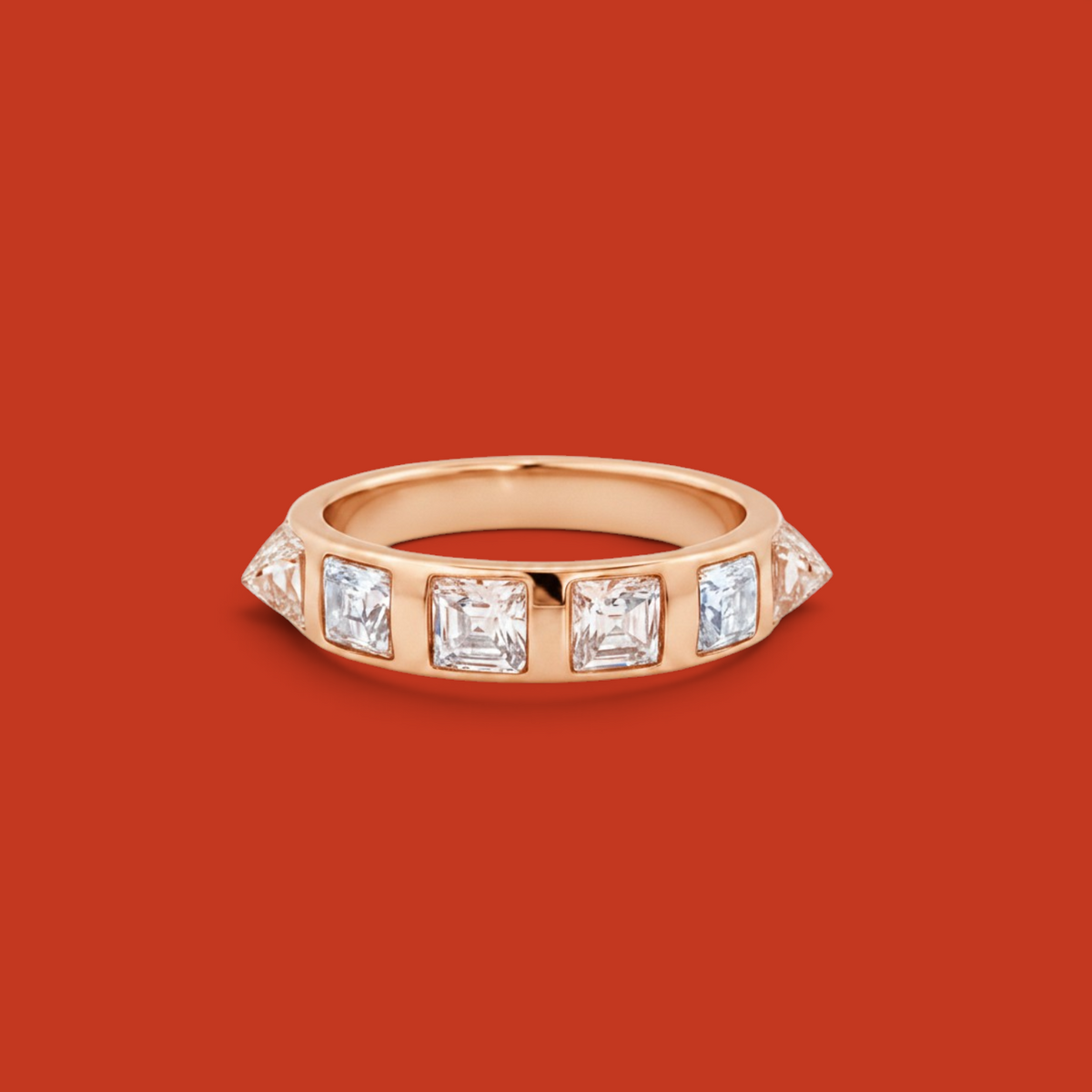 Piramide Band Rose Gold