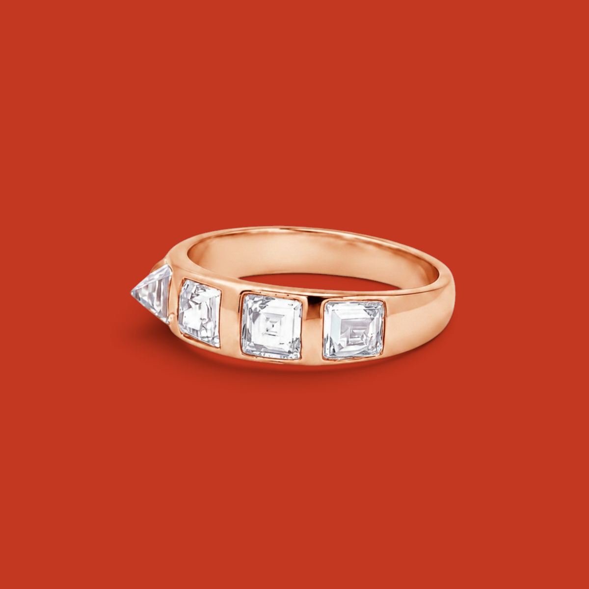 Piramide Band Rose Gold
