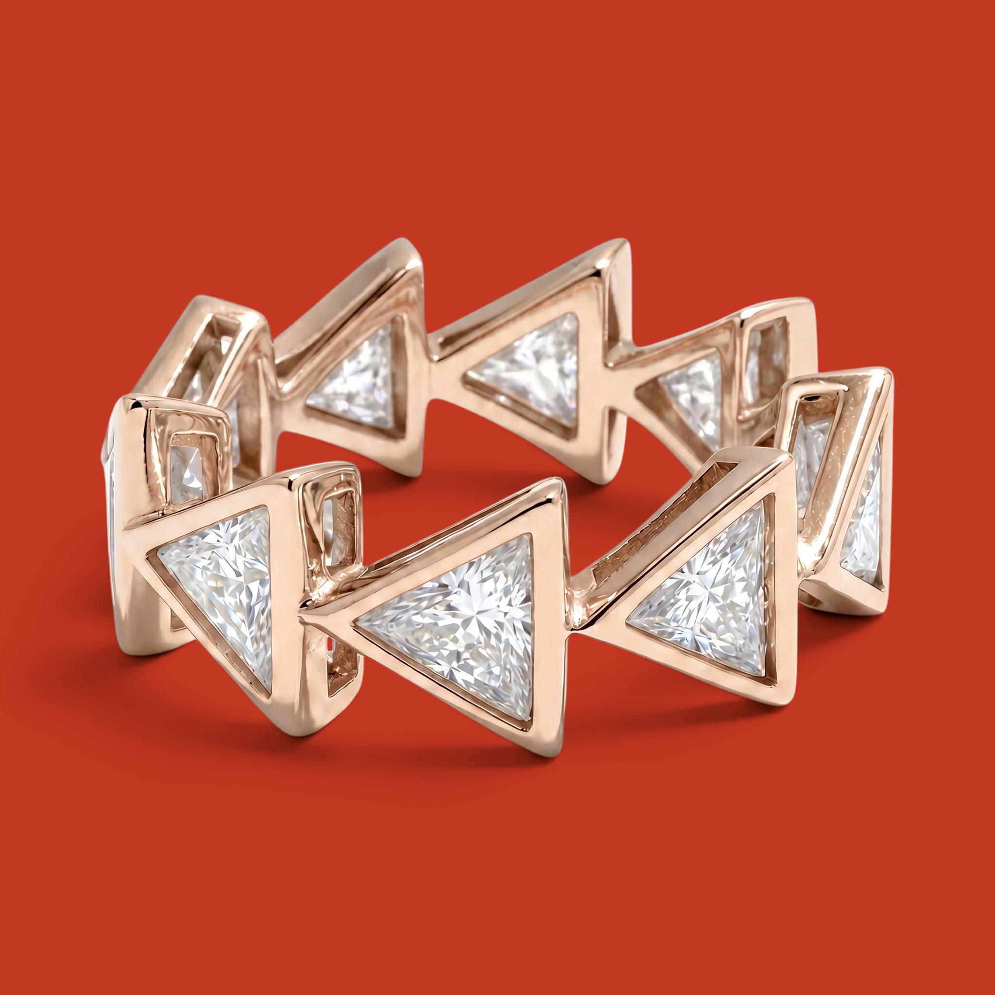 Triangoli Band Rose Gold
