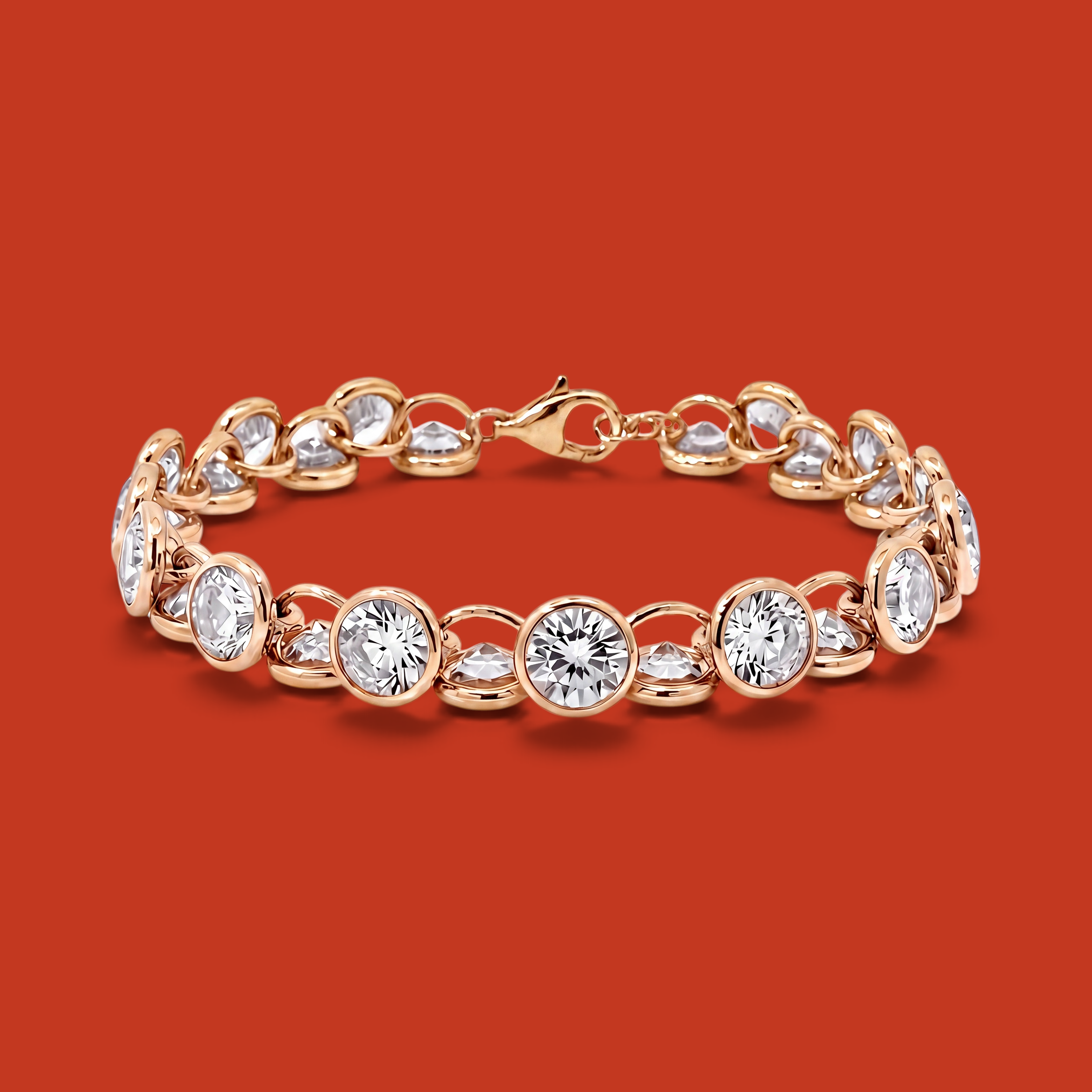Velocità Tennis Bracelet Yellow Gold