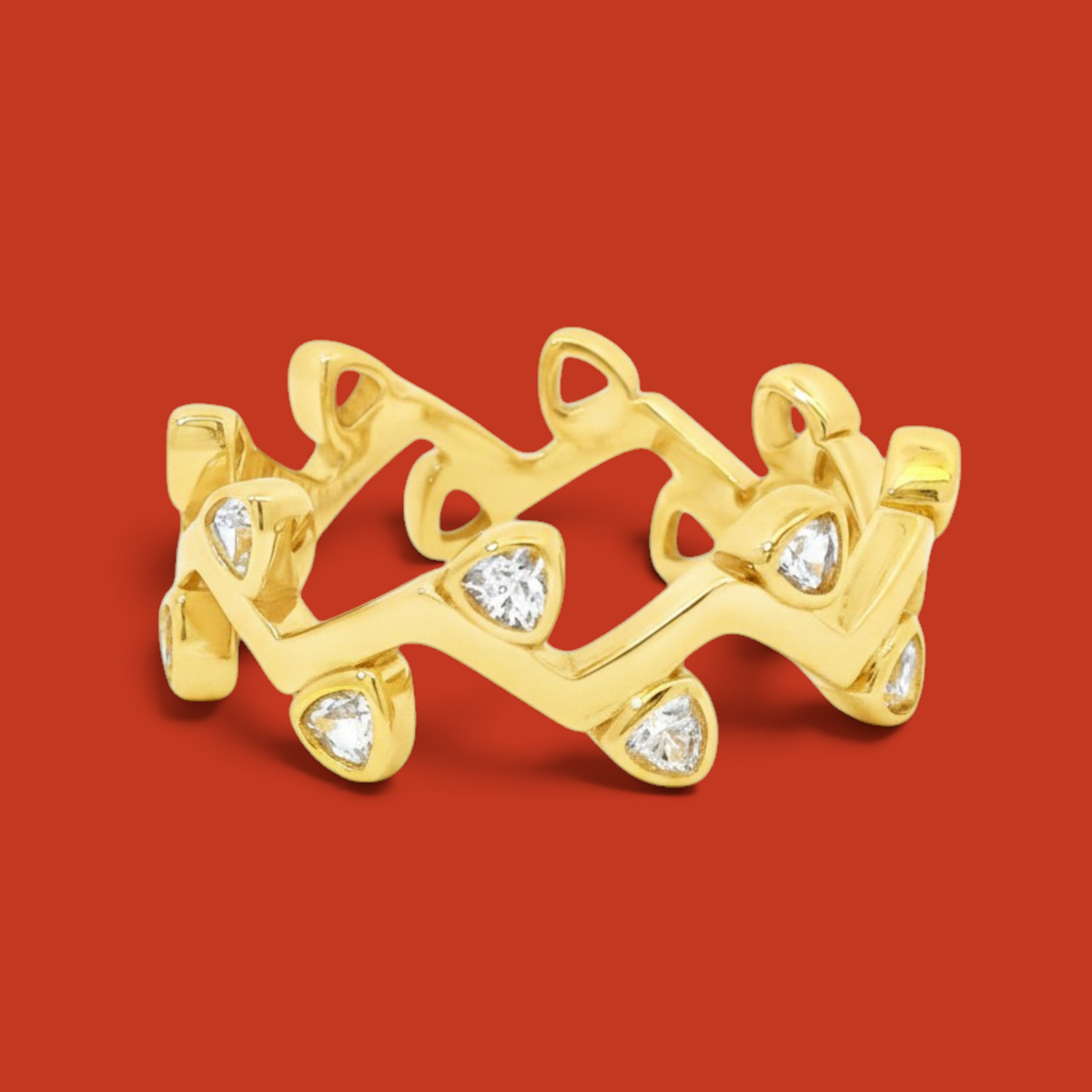 Vite di Volpe Band Yellow Gold