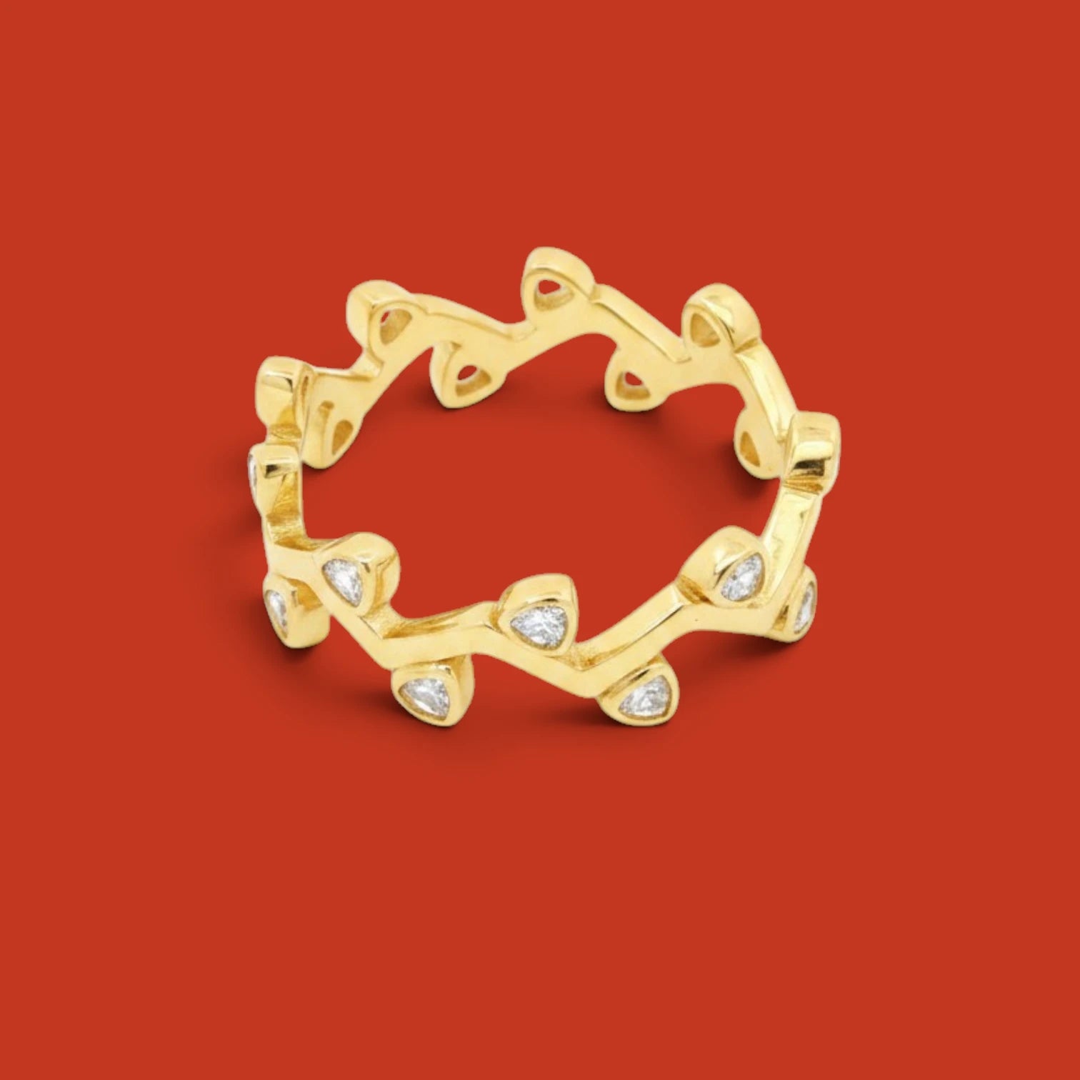 Vite di Volpe Band Yellow Gold