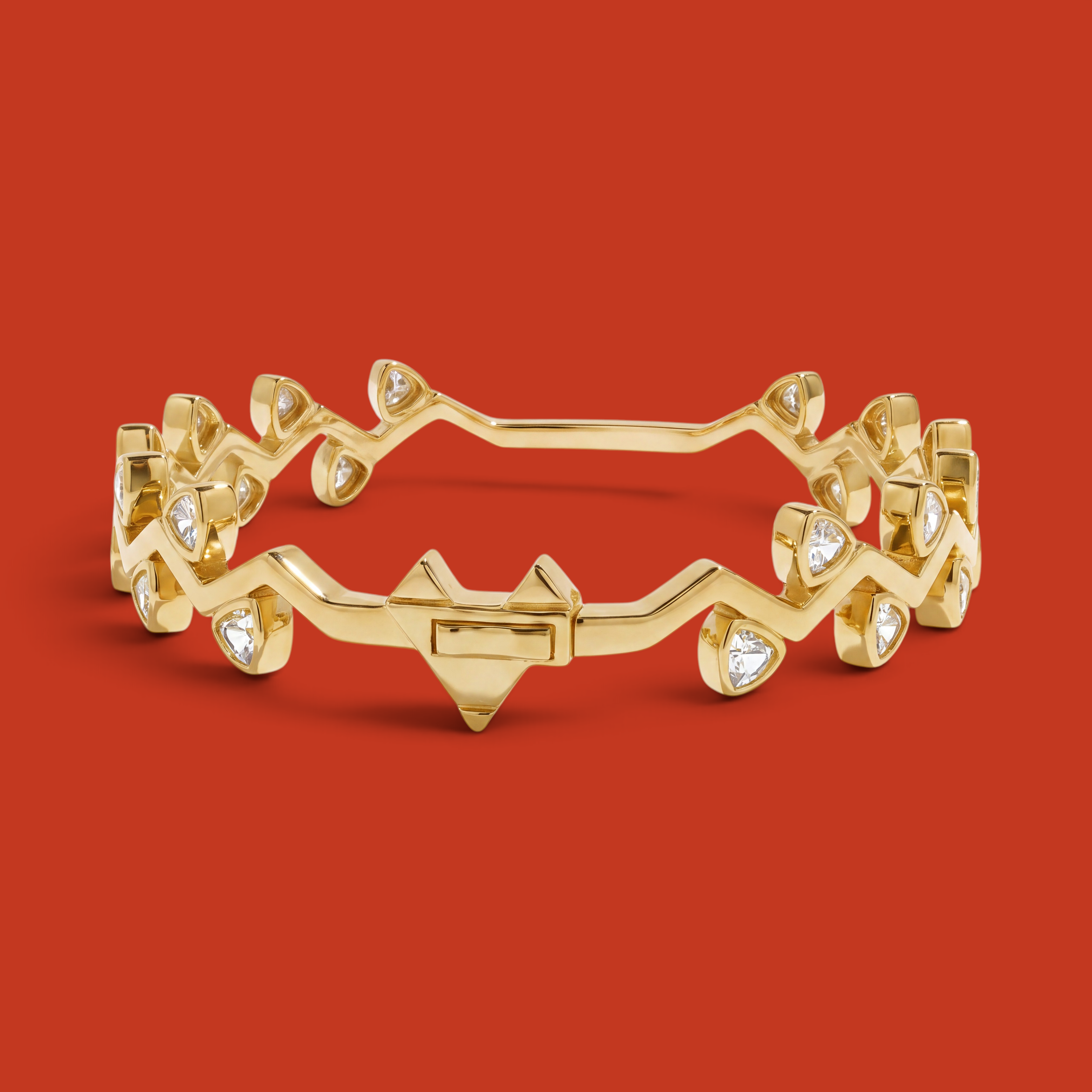 Vite di Volpe Cuff Yellow Gold
