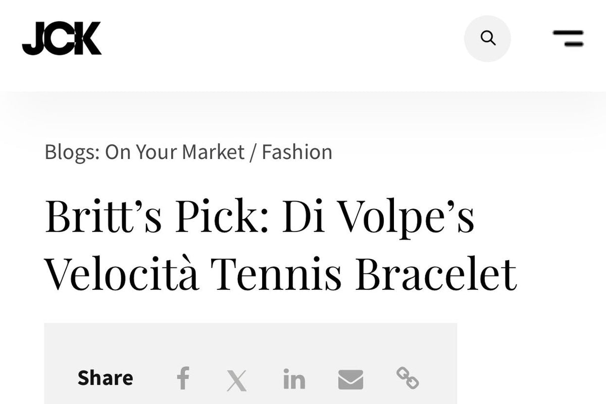 Britt’s Pick: Di Volpe’s Velocità Tennis Bracelet